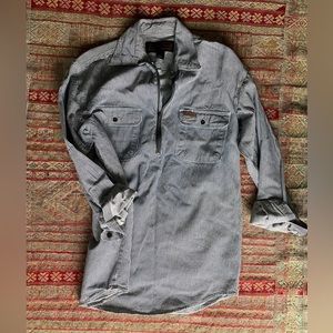 Vintage 3/4 zip Workwear Shirt
